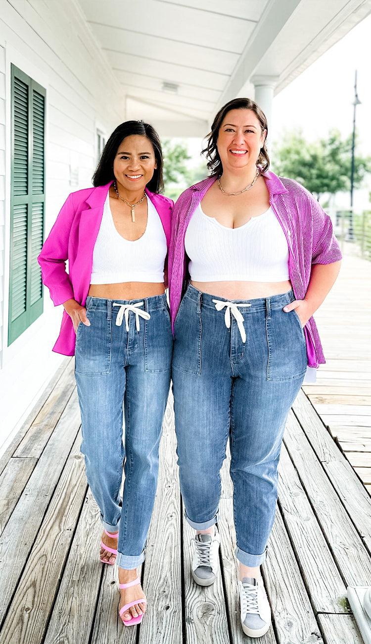 Ultra-comfortable elasticated jeans