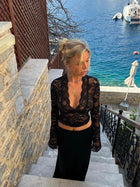 Valentina Lace Top - Black