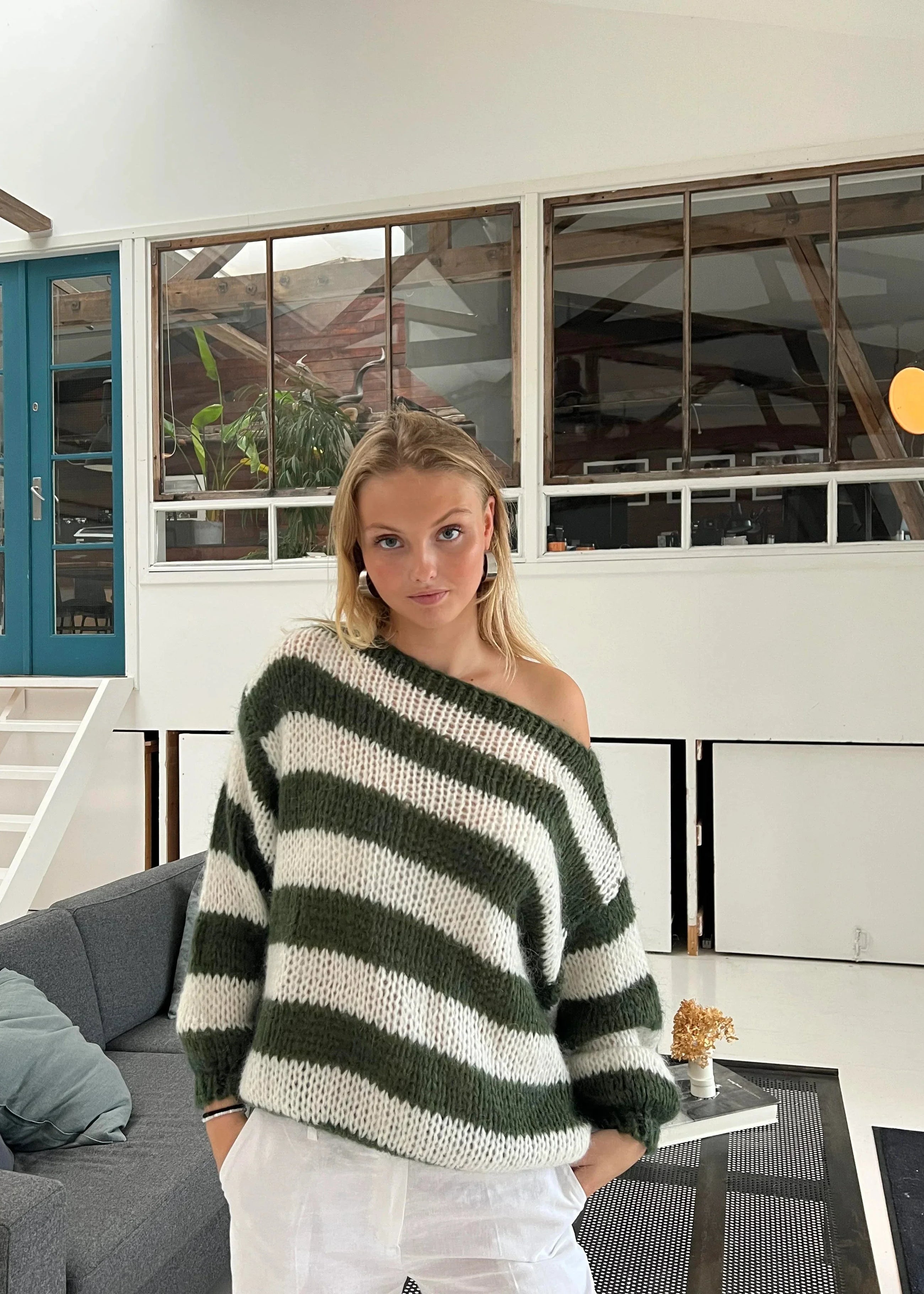 Anna knit sweater - Khaki