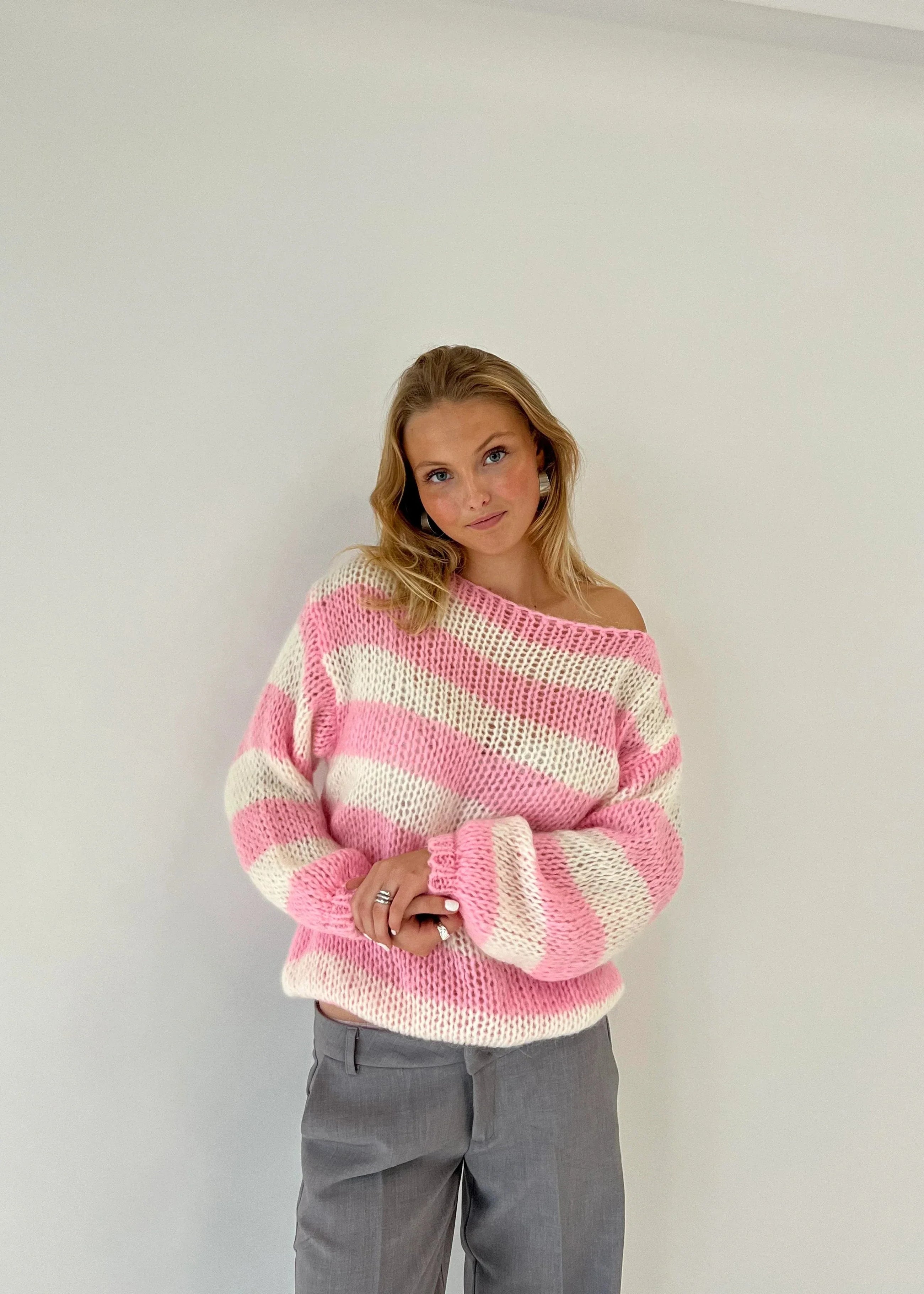 Anna knit sweater - Pink