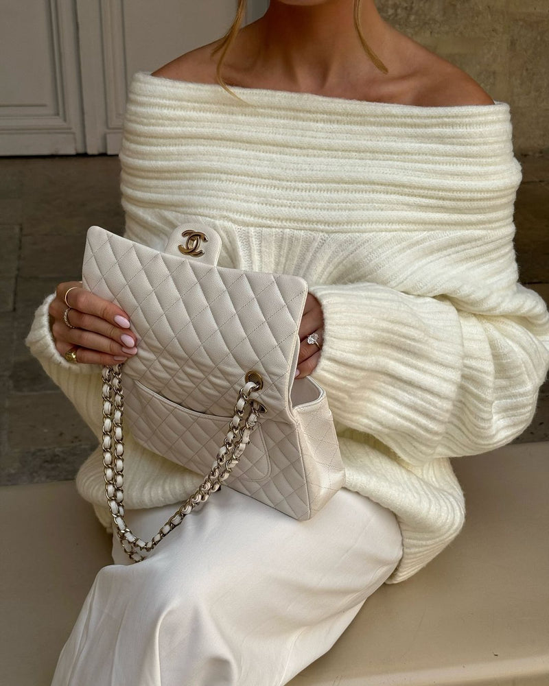 Malva Knit Sweater - Cream