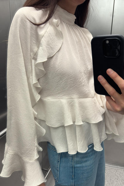 Elara | Ruffled Blouse