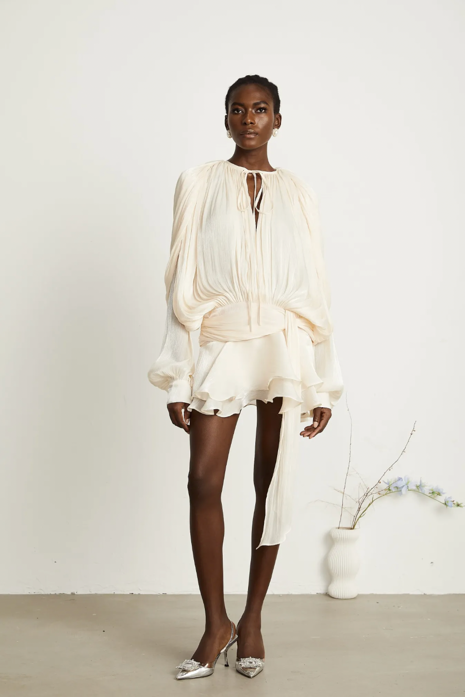 Marcelline | Pleated Ruffled Dress