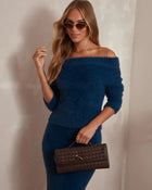 Emilia Clutch Bag - Coffee