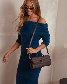 Emilia Clutch Bag - Coffee
