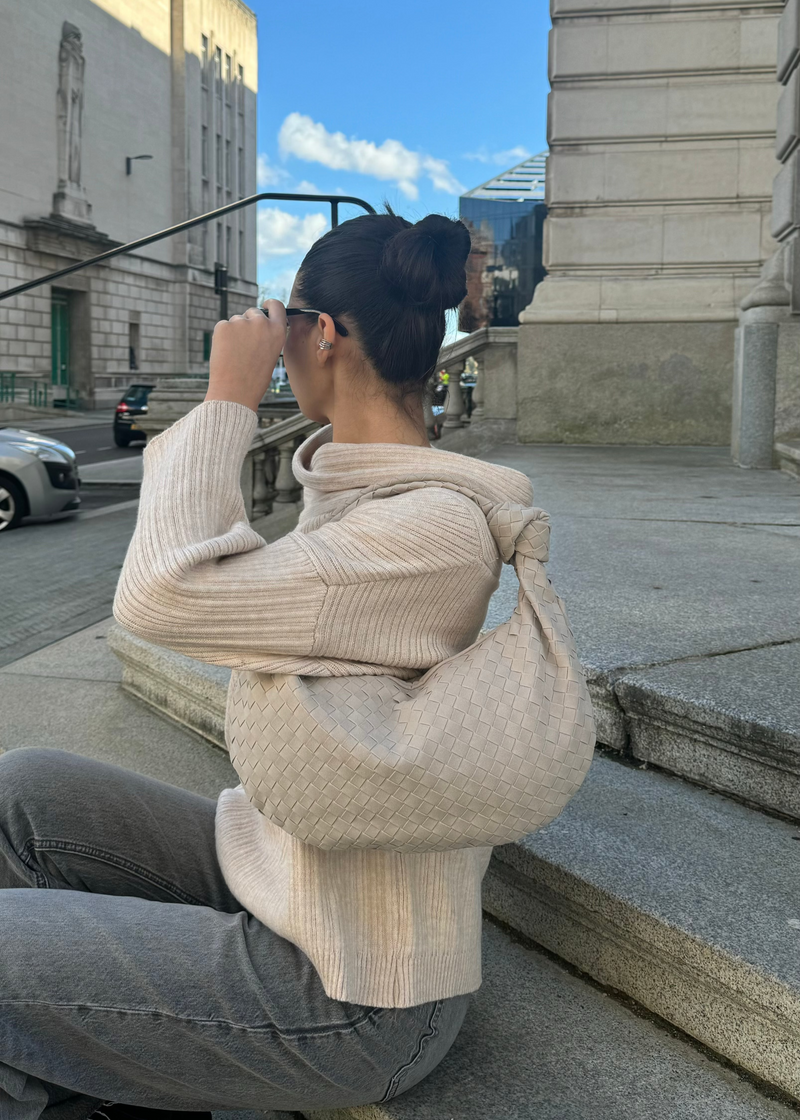 Silva Suede Bag - Light Beige
