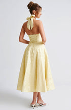 Ivy - Midi Dress - Lemon