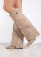 Lavista Suede knee high boots - Beige