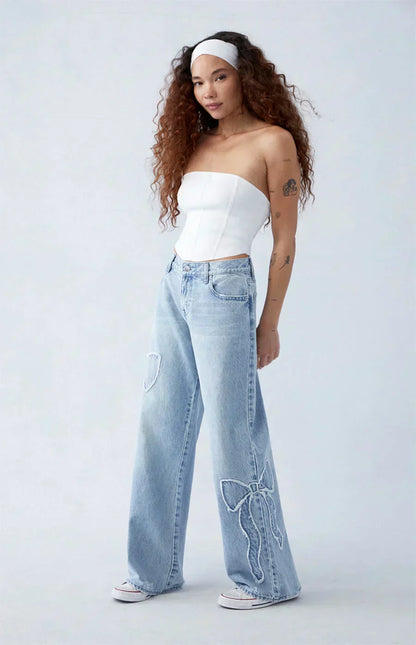 Bow - Baggy Jeans